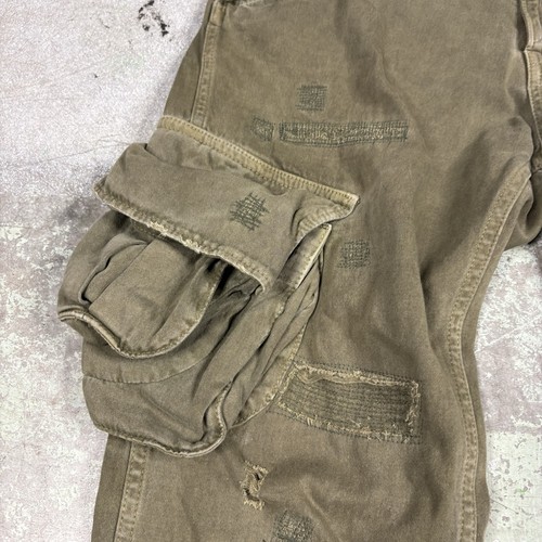 Vintage Y2K Canvas Cargo Pants Men’s Size 32x32 Streetwear Grunge Olive Green, $16.19 - Photo 7