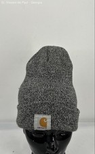 Carhartt Gray USA Made Knit Beanie Rare Vintage Unisex One Size Grunge
