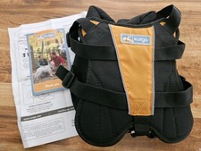 Kurgo Wander Pack Dog Backpack Orange Brown 30-85 LBS