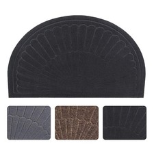 Morning View Half Circle Doormat Indoor Half Round Door Mats Outdoor Rubber E...
