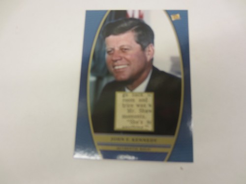 2024 Keepsake Edition SR-JFK JOHN F. KENNEDY Authentic Relic Card