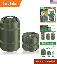 Compression Stuff Sack, Ultralight Portable Sleeping Bag Compression Sack, 15...