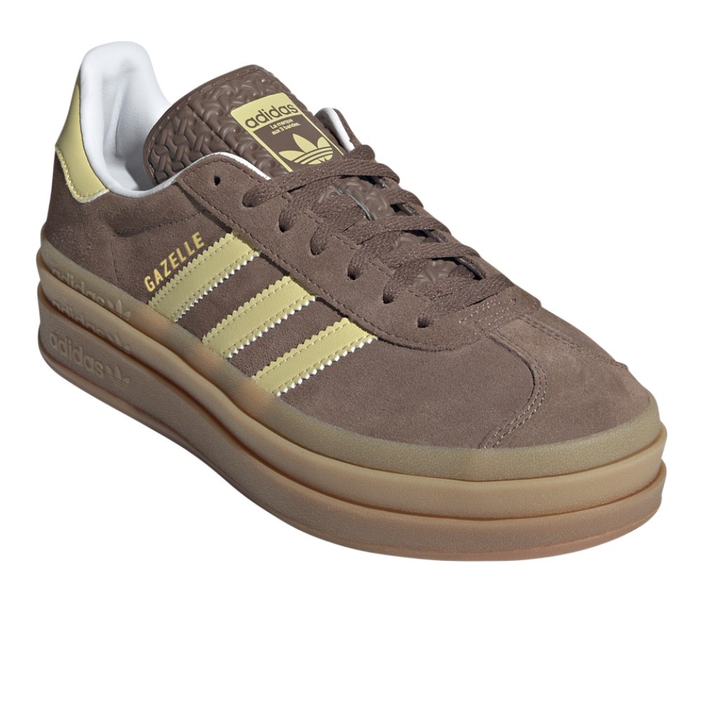Size 8.5 - adidas Gazelle Bold Earth Strata Powder Yellow W for