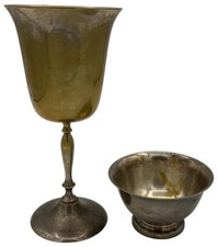 Vintage Silverplate Set Leonard EPNS Goblet + Reed & Barton Paul Revere Bowl