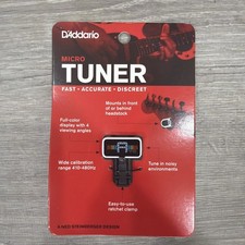 New Package D'Addario Precision Tuner 360 Movable Position Micro Headstock White