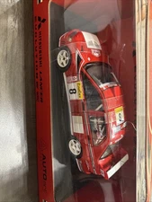 AUTOart Mitsubishi Lancer EVO VII 2002 WRC #8 Red White Japan