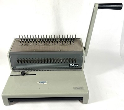 IBICO INC Model KOMBO Book Binder Manual Hole Punch Comb Binding Machine