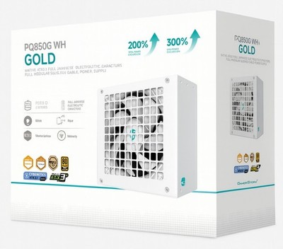 DeepCool PQ850G WH 850W Gamer Storm 80+ Gold/Cybenetics Fully Modular ATX Power