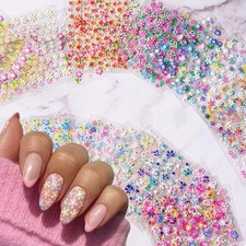 30 Sheets Flowers Nail Art Stickers 3D Self-Adhesive Fower Nail Stickers-11