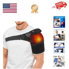 Cordless Shoulder Heating Pad, Heated Shoulder Brace for Rotator Cuff Frozen,...