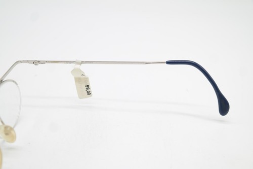 Vintage Brille MGM GN1 Blau Gold Halbrand Brillengestell eyeglasses - Picture 4 of 6
