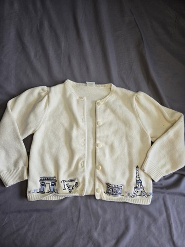 Gymboree Eifle Tower Cardigan Size 5 - Picture 1 of 4