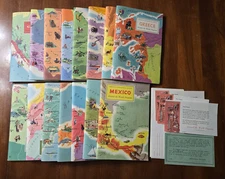 15 American Geographical Society Around the World Program Books - Read