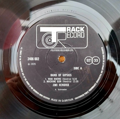 JIMI HENDRIX " BAND OF GYPSIES "SUPER UK ORIG PUPPET COVER RARE PYE CONTRACT - Picture 3 of 11
