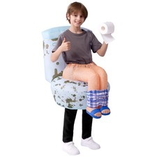 Spooktacular Creations Kids Halloween Inflatable Costumes Sitting On A Toilet