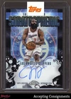 2025-26 Topps Chrome Stratospheric Black Refractor James Harden ON CARD AUTO /10