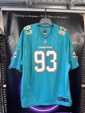 Authentic Nike Ndamukong Suh #93 Miami Dolphins NFL Football Jersey