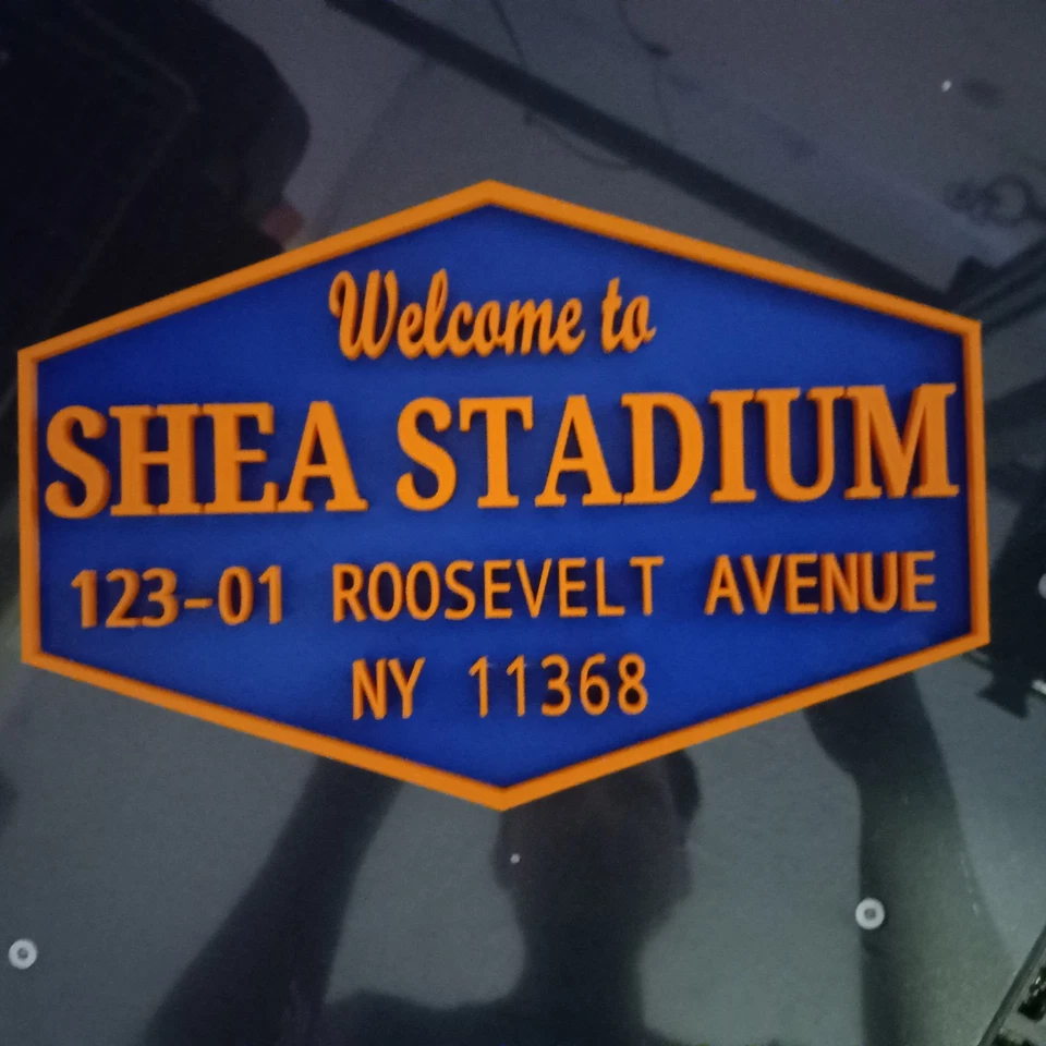 15 INCH SHEA STADIUM 3D Stadium SIGN MLB METS BASEBALL MAN CAVE-3D printed - Image 4 of 4
