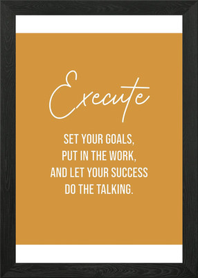 Execute Text Kunst Gerahmtes Wandbild Poster Leinwanddruck Bild
