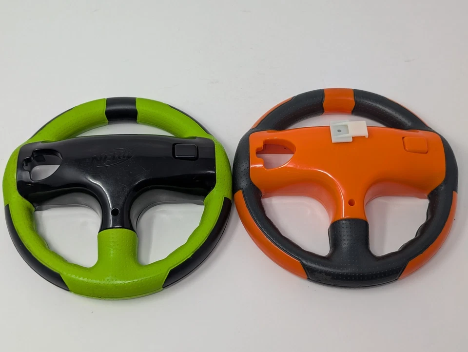 Lot of 2 Nintendo Wii PDP Nerf (PL-7558) Racing Wheel - Image 2 of 2