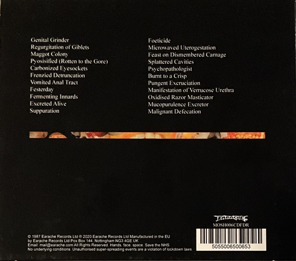 Carcass - Reek of Putrefaction CD 2020 Earache - MOSH006CDFDR