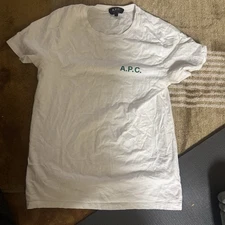 A.P.C. cotton White T-shirt Leanne Sz S