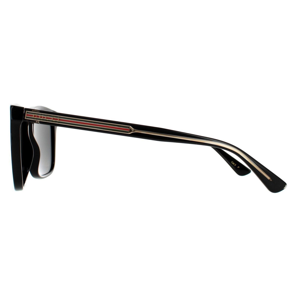 Gucci Sunglasses GG0381SN 007 Black Gray Polarized | eBay