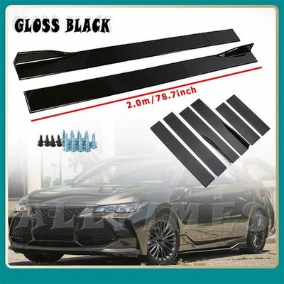 78.7'' Gloss Black Side Skirt Spolier For Avalon SE XSE LE XLE Sedan
