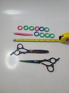 Hairdressing Scissors Salon Barber Hair Cutting Lot. Star Scissors 