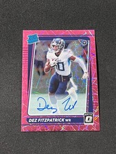 2021 Panini Donruss Optic Dez Fitzpatrick Rated Rookie Auto Pink Velocity #236