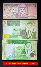 X3 Set Jordan Dinar Banknote, UNC