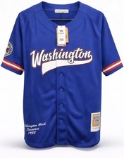 Headgear Classics Washington Black Senators 1938 Negro League Baseball Jersey XS