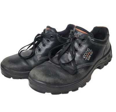 ECCO Track IV Low Leather Shoes Gore-Tex Waterproof Black Men s 41 EU 7.5 US
