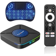 Android TV Box 14.0 2025 Upgraded, Android Box 2G RAM 16GB ROM, Quad Core Sma...