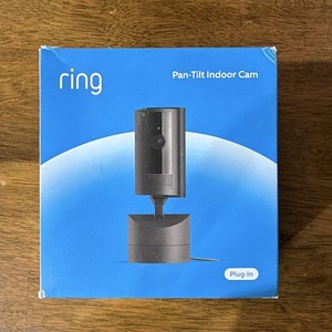 Ring Pan-Tilt Indoor Cam 1080p Wi-Fi IP Camera Plug-In Indoor Black