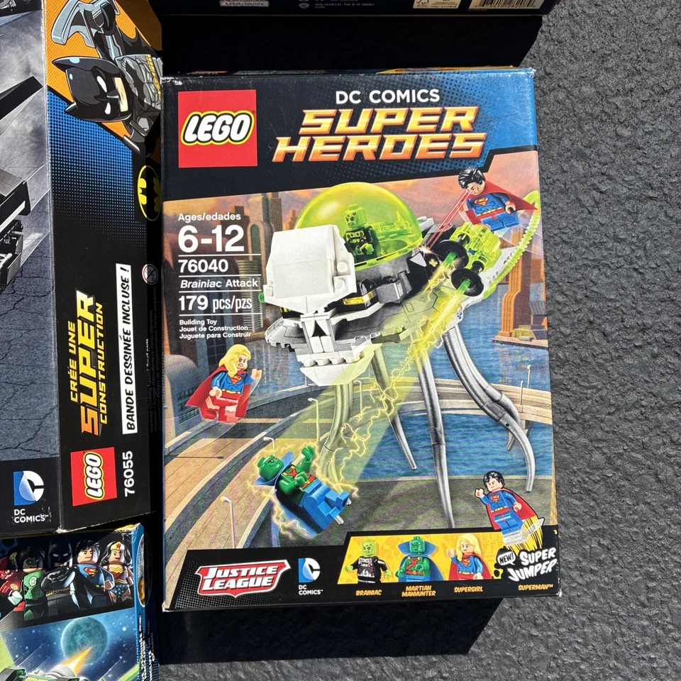 LEGO Lot Of 6 DC Empty Boxes Only 76040 76025 77055 76095 40428 76157 Lot #7 - Image 4 of 4