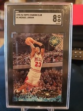 1995-96 Topps Stadium Club Michael Jordan #1 SGC 8.5 NM- Mint