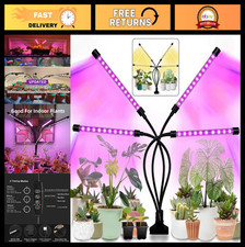 Indoor Plant Grow Light - 80 LED Full Spectrum, Timer, Dimmable, Adjustable Neck