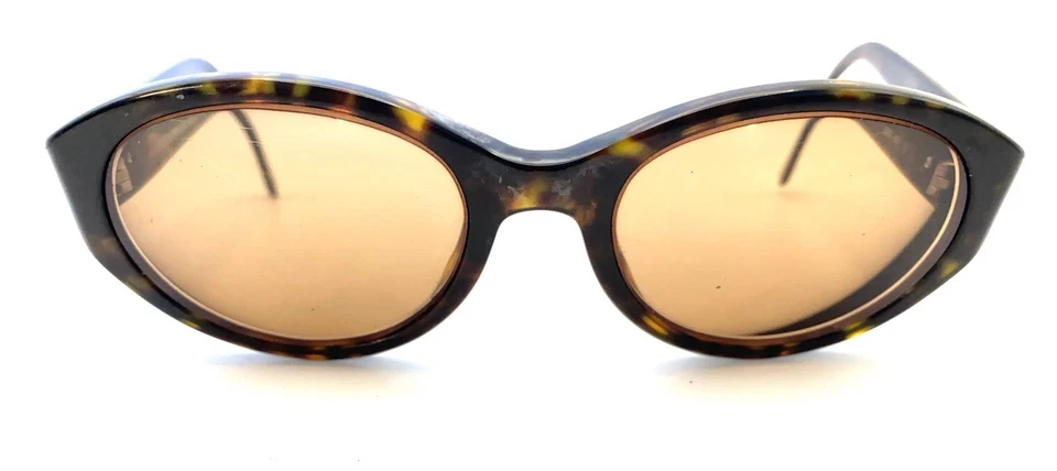 Emporio Armani 560-S 063 Brown Round Sunglasses Frames 140 Italy Designer Women - Image 2 of 4