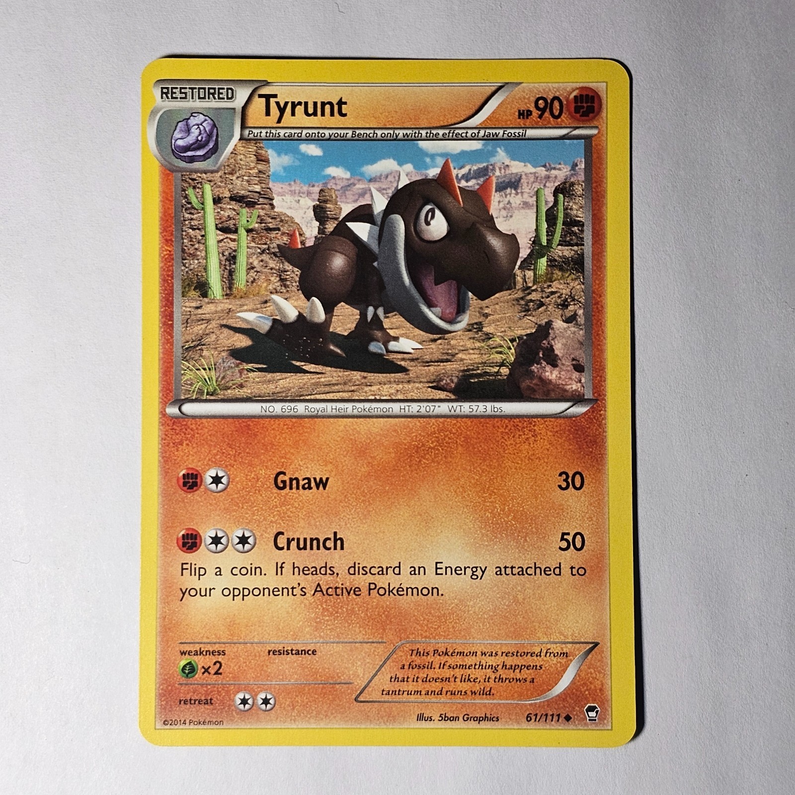 Pokemon TCG Card Tyrunt XY - Furious Fists 61/111 NM / NP