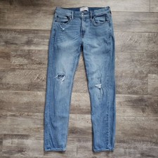 Abercrombie Kids Super Skinny Distressed Jeans 15 16