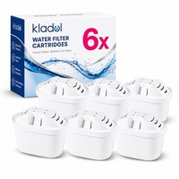 6 Pack Compatible Water Filter Cartridges Replacement for Brita Maxtra+ Marella