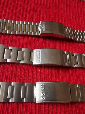 Seiko Armband Bracelet Stahl LAGERWARE 3 SEIKO ARMBÄNDER 70er Jahre Vintage 