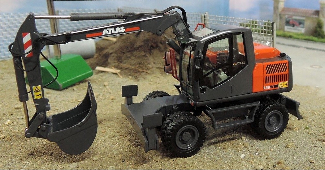 955-NZG-Atlas 140w Mobile Excavator Model Scale 1 50 955-NZG-Atlas 140w Mobile Excavator Model Scale 1 50
