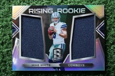 Mike White 2018 Panini Spectra Rising Rookie #12 Silver Prizm /199 Dual Relic