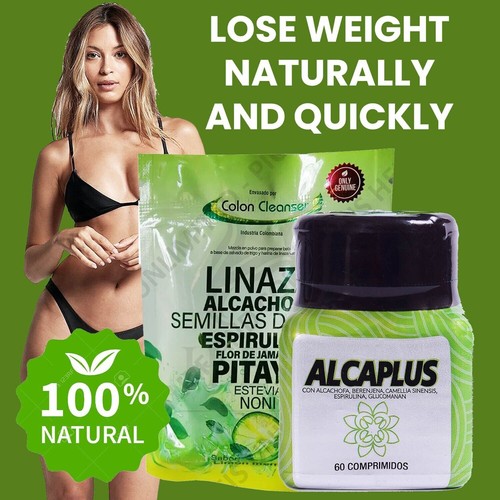 Alcaplus Weight Loss Pills For Men Women Herbal Slim Body Fat Loss Supplement - Picture 2 of 8