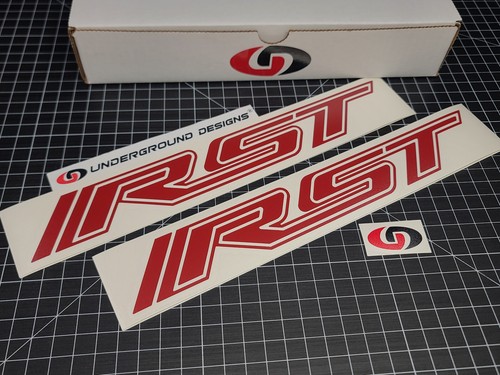Calcomanías RST (2pk) calcomanías calcomanías para guardabarros de cabecera de camión deportivo de rally para Silverado Tahoe - Imagen 14 de 25