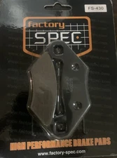 Factory Spec Brake Pads - FS-430 Polaris Hawkeye 330 500 4x4 2004 2005 2008 2009