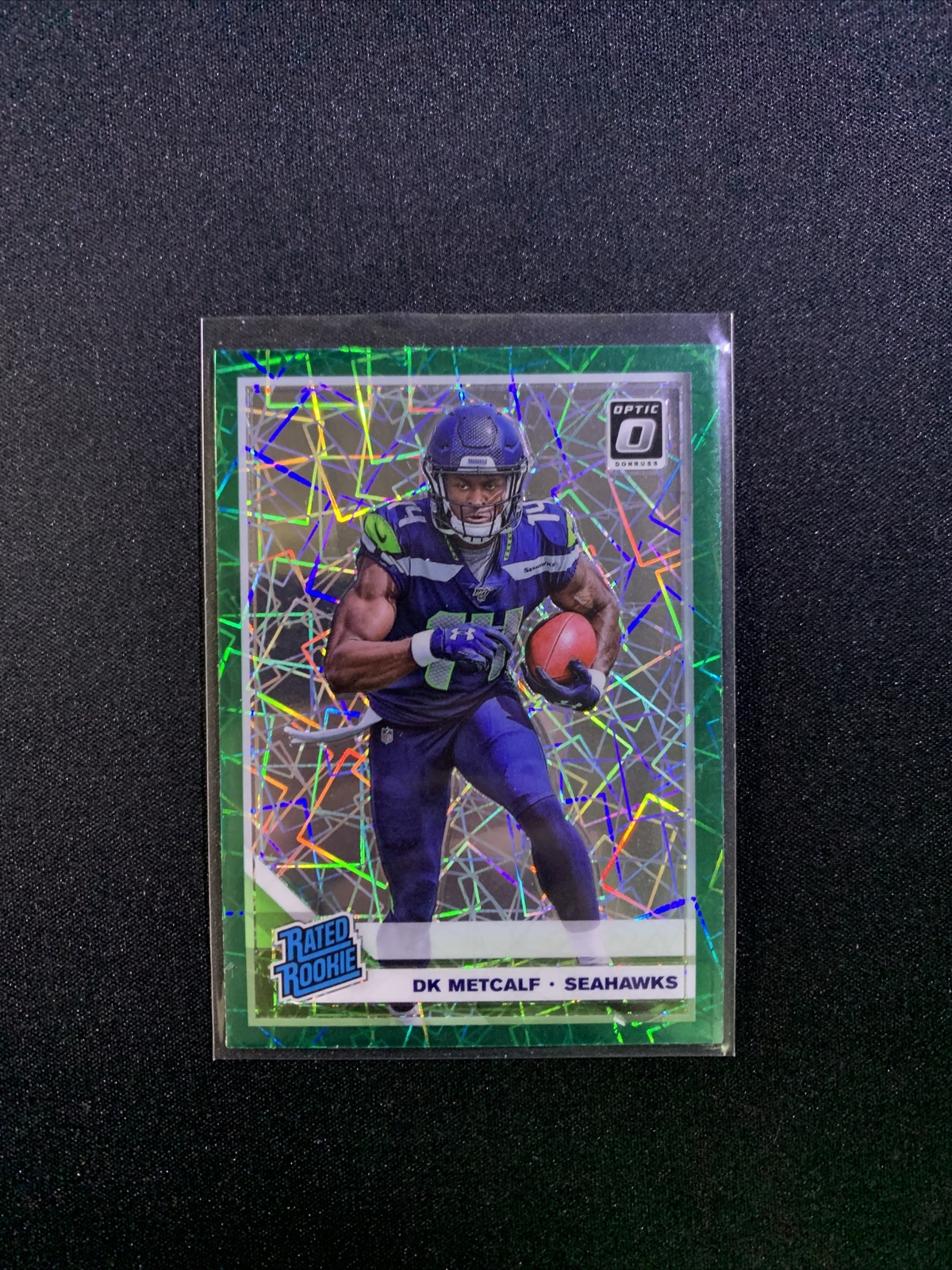 2019 DONRUSS OPTIC DK METCALF RATED ROOKIE GREEN VELOCITY #163 SEATTLE SEAHAWKS