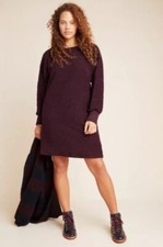 Saturday Sunday Annaliese Textured Tunic Dress Size XS Purple Anthropologie